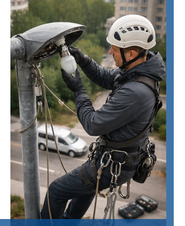 Замена ламп на высоте в Россоши от 2592 р. | ВЫСОТНИК-Рсс