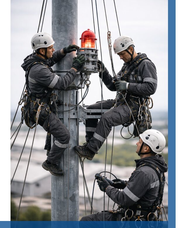 Монтаж заградительных огней в Россоши от 8814 р. | ВЫСОТНИК-Рсс