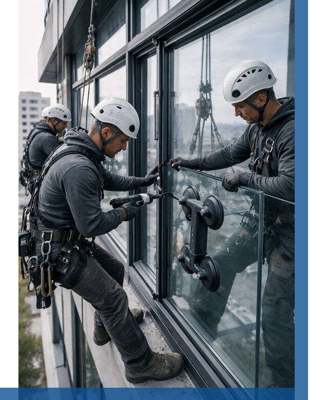 Витражное остекление зданий в Россоши от 3629 р. | ВЫСОТНИК-Рсс