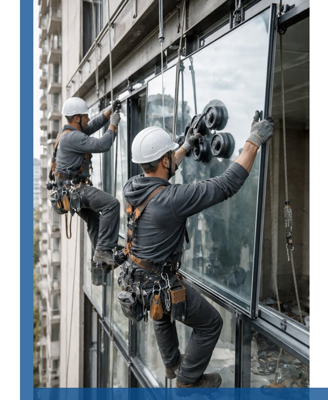 Витражное остекление фасадов и лоджий в Россоши под ключ