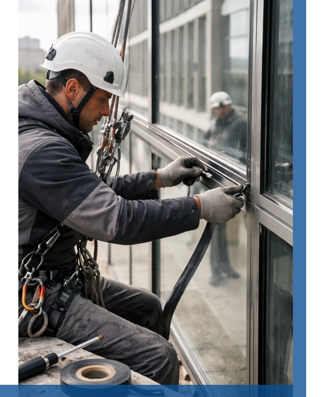 Ремонт витражных конструкций в Россоши от 3629 р. | ВЫСОТНИК-Рсс