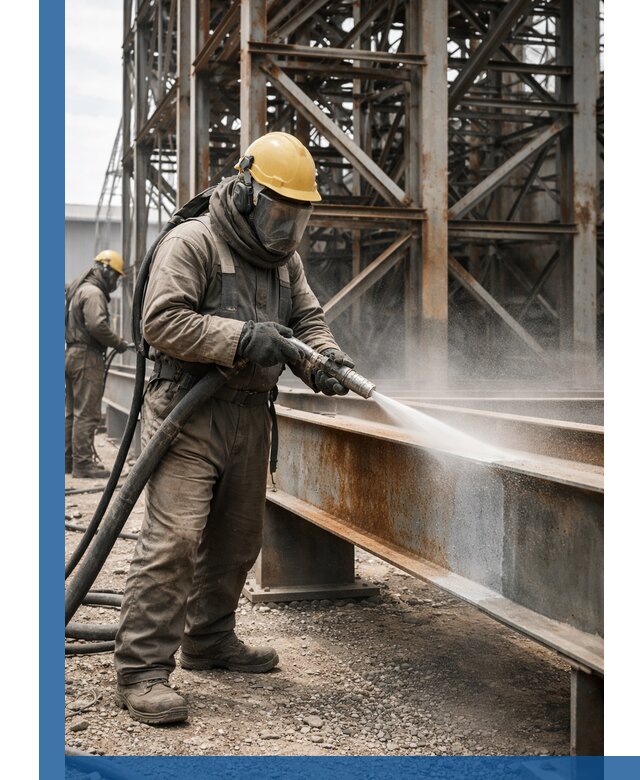 Пескоструйная очистка металлоконструкций в Россоши промышленная