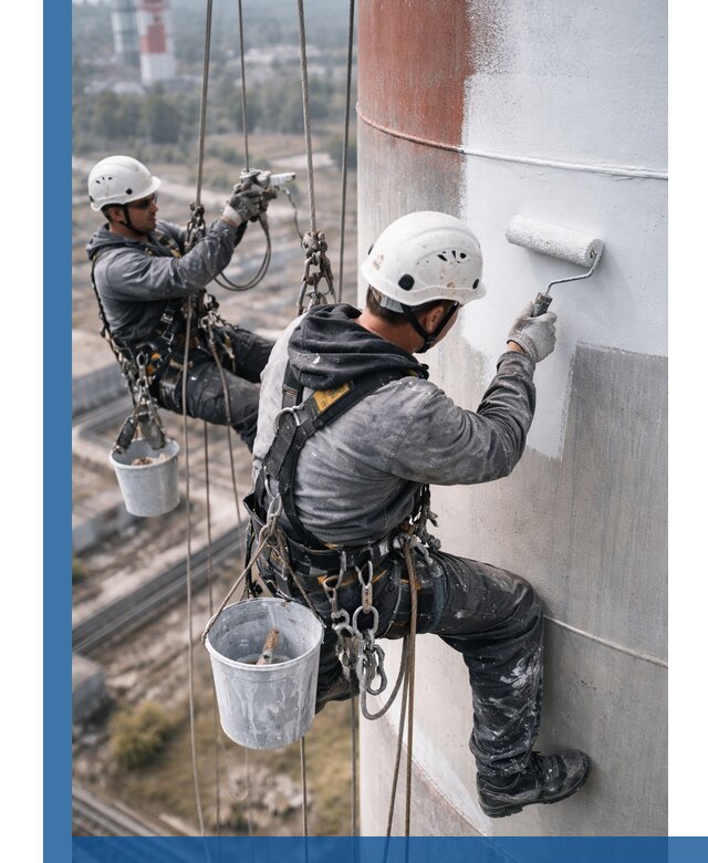 Покраска дымовых труб в Россоши: антикоррозийная защита и восстановление