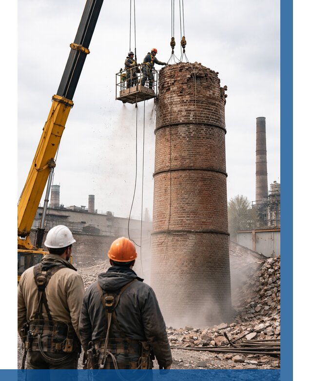 Демонтаж дымовой трубы в Россоши от 93321 р. | ВЫСОТНИК-Рсс, смета