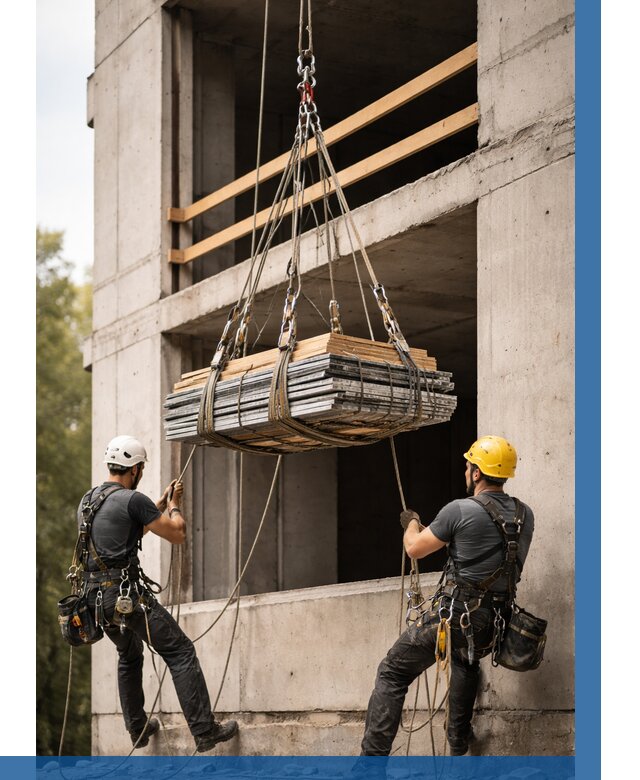 Подъем материала на этаж веревками в Россоши от 1555 р. | ВЫСОТНИК-Рсс