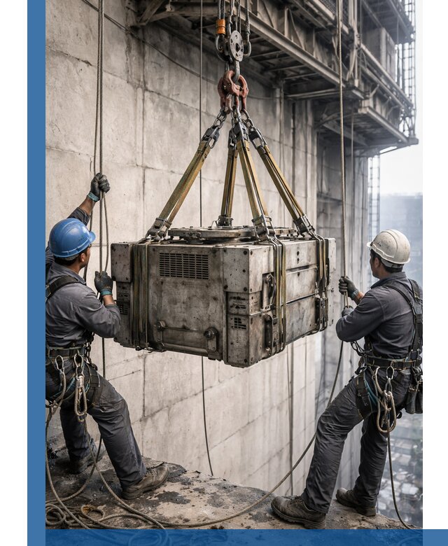 Такелажные работы на высоте, подъем и монтаж грузов в Россоши