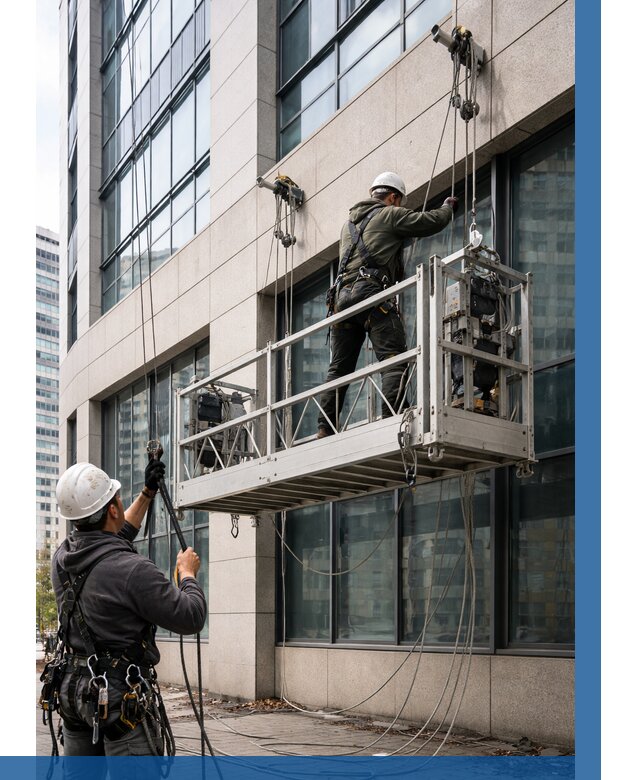 Монтаж и подъем фасадной люльки в Россоши от 12443 р. | ВЫСОТНИК-Рсс