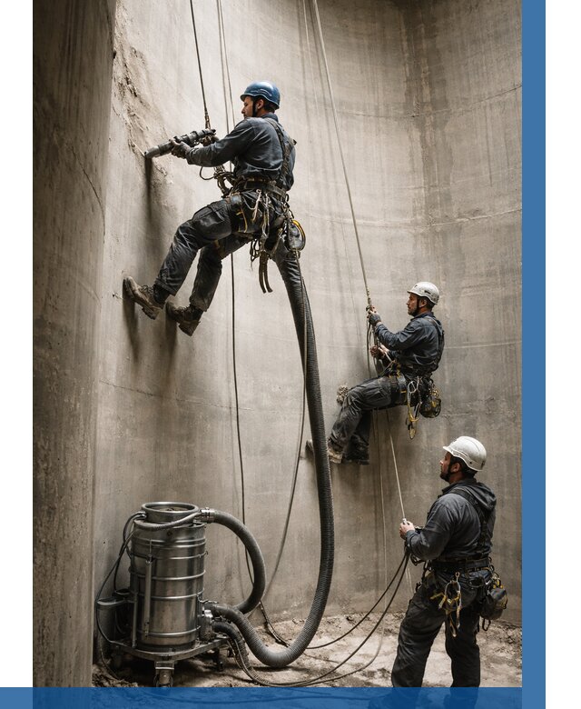 Зачистка силосов в Россоши от 4666 р. Договор и смета ВЫСОТНИК-Рсс