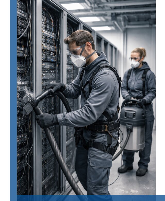 Обеспыливание серверной комнаты в Россоши, профессиональная очистка