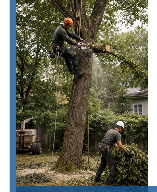 Кронирование деревьев в Россоши, безопасная высотная обрезка