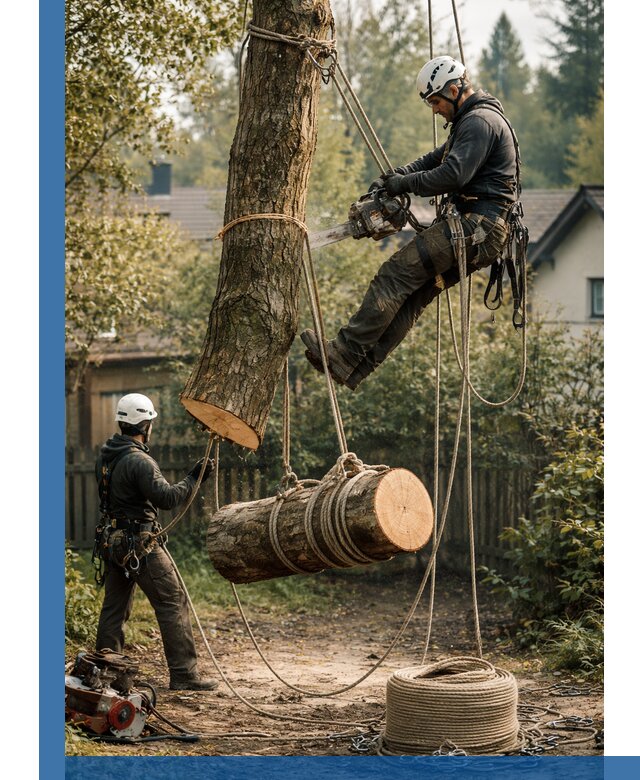 Валка деревьев частями в Россоши, безопасно и аккуратно