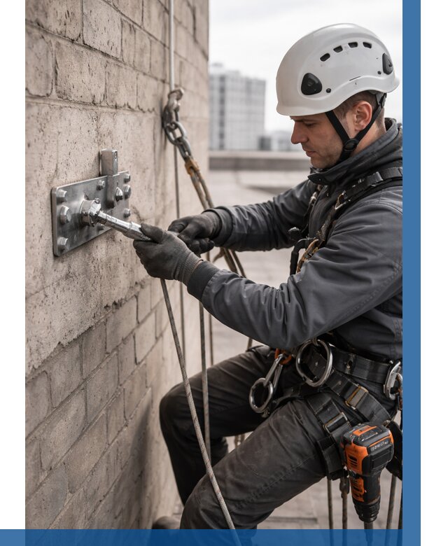 Установка анкерных точек в Россоши от 3629 р. | ВЫСОТНИК-Рсс